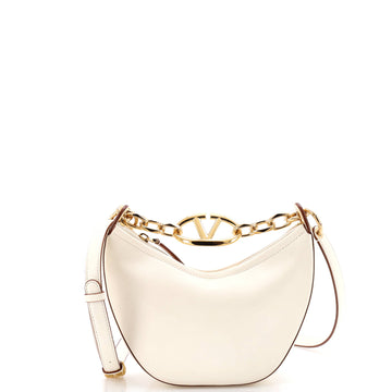 Valentino Garavani Vlogo Moon Hobo Leather Mini