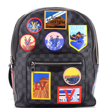 Louis Vuitton Josh Backpack Alps Patches Damier Graphite