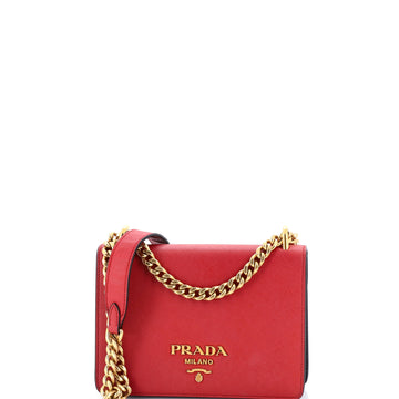 Prada Chain Flap Bag Saffiano Leather Small