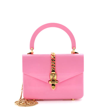 Gucci Sylvie 1969 Top Handle Bag Plexiglass Mini