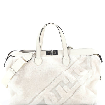 Fendi Peekaboo ISeeU Forty8 Handbag Embossed Shearling