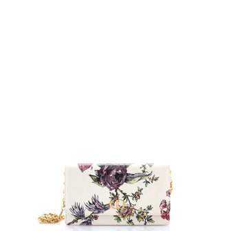 Christian Dior Caro Wallet on Chain Pouch Printed Leather