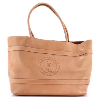 Saint Laurent Rive Gauche Tote Bag Leather Large