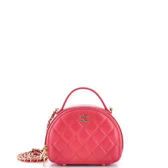 Chanel Chic Riviera Vanity Case with Chain Quilted Lambskin