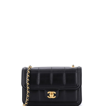 Chanel CC Chocolate Bar Flap Bag Quilt Lambskin Mini