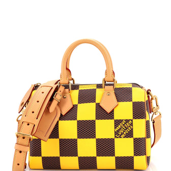 Louis Vuitton Speedy Bandouliere Bag Damier Pop 25