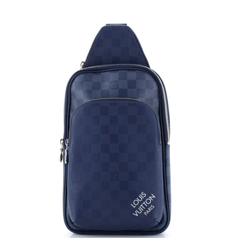 Louis Vuitton Avenue Sling Bag NM Damier Graphite and Damier Infini Leather