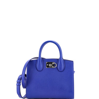 Salvatore Ferragamo Studio Box Satchel Leather Small