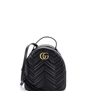 Gucci GG Marmont Backpack Matelasse Leather Small