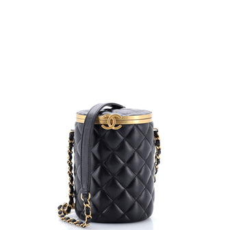 Chanel Crown Box Vanity Bag Quilted Lambskin Small