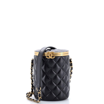 Chanel Crown Box Vanity Bag Quilted Lambskin Small