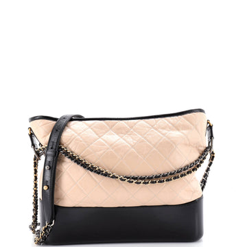 Chanel Gabrielle Hobo Quilted Aged Calfskin Large