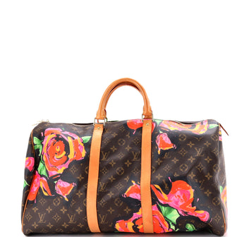 Louis Vuitton Keepall Bag Limited Edition Monogram Roses 50