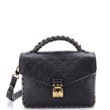 Louis Vuitton Braided Handle Pochette Metis Monogram Empreinte Leather