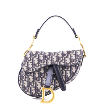 Christian Dior Saddle Handbag Oblique Canvas Mini