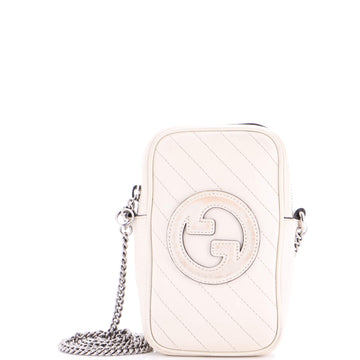 Gucci Blondie NM Crossbody Bag Diagonal Quilted Leather Mini
