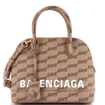 Balenciaga Ville Bag BB Monogram Coated Canvas Small