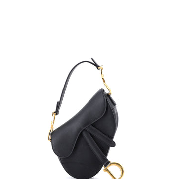 Christian Dior Saddle Handbag Leather Mini