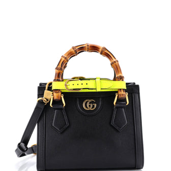Gucci Diana NM Bamboo Handle Tote Leather Mini