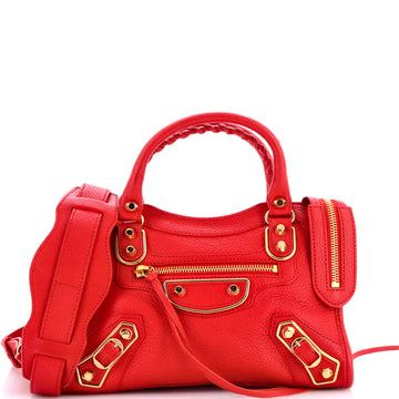 Balenciaga City Classic Metallic Edge Bag Leather Mini