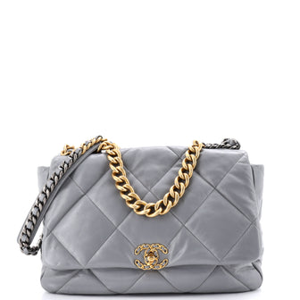 Chanel 19 Flap Bag Quilted Leather Maxi