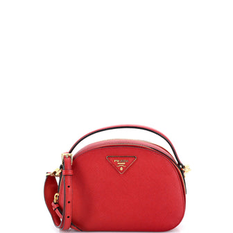Prada Odette Top Handle Bag Saffiano Leather Small