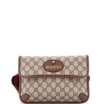 Gucci Neo Vintage Flap Belt Bag GG Coated Canvas