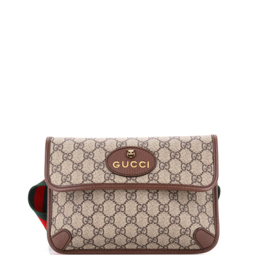 Gucci Neo Vintage Flap Belt Bag GG Coated Canvas