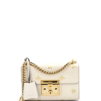 Gucci Padlock Shoulder Bag Printed Leather Small