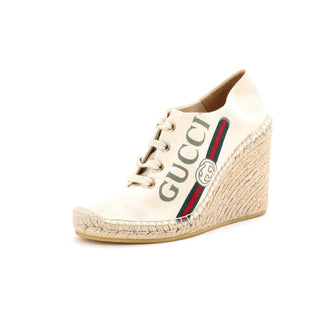 Gucci Women's Espadrille Sneakers Printed Canvas