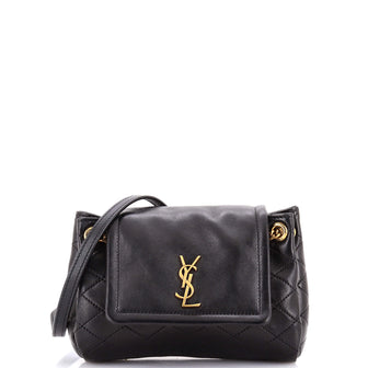 Saint Laurent Nolita Satchel Quilted Leather Mini