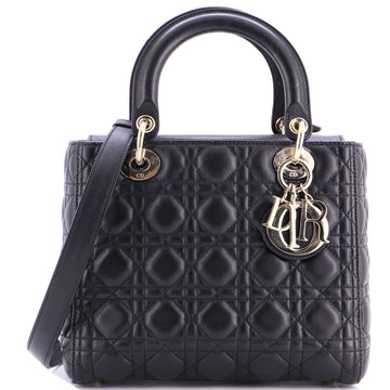 Christian Dior Lady Dior Bag Cannage Quilt Lambskin Medium