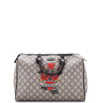 Gucci Joy Boston Bag Limited Edition GG Coated Canvas Medium