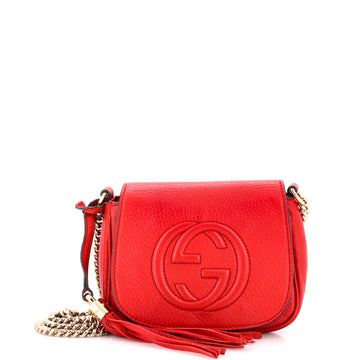 Gucci Soho Chain Crossbody Bag Leather Small