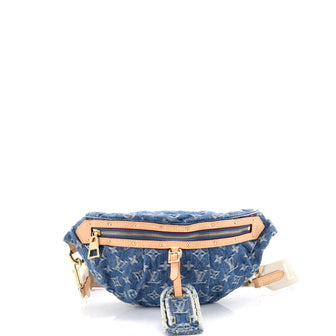 Louis Vuitton High Rise Bum Bag Monogram Denim