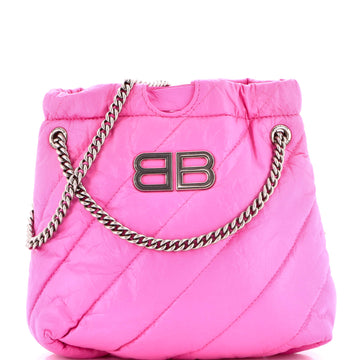 Balenciaga Crush Chain Tote Quilted Crushed Calfskin XS