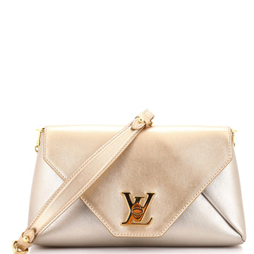 Louis Vuitton Love Note Chain Clutch Leather