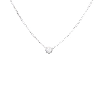 Cartier Cartier D'Amour Pendant Necklace 18K White Gold and Diamond XS