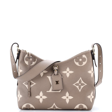 Louis Vuitton CarryAll Hobo Bicolor Monogram Empreinte Giant PM