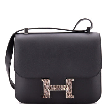 Hermes Constance Marquette Bag Madame with Lizard 24