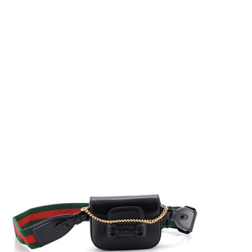 Gucci Horsebit 1955 Shoulder Bag Leather Super Mini