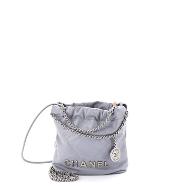 Chanel 22 Chain Hobo Quilted Calfskin Mini