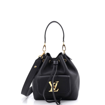 Louis Vuitton Lockme Pocket Bucket Bag Leather