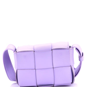 Bottega Veneta Cassette Crossbody Bag Maxi Intrecciato Leather Candy