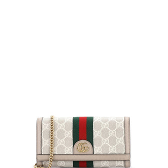 Gucci Ophidia Wallet on Chain GG Coated Canvas with Leather
