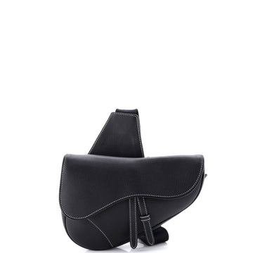 Christian Dior Saddle Crossbody Bag Leather