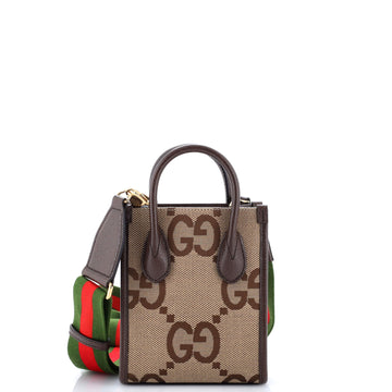 Gucci Vertical Tote Jumbo GG Canvas Mini