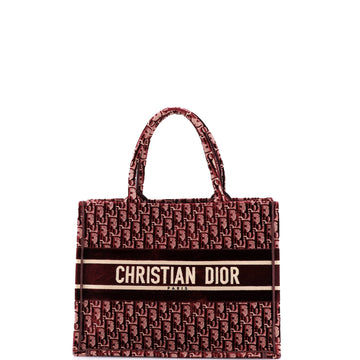Christian Dior Book Tote Oblique Velvet Small