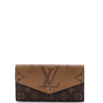 Louis Vuitton Sarah Wallet NM Reverse Monogram Giant and Monogram Canvas