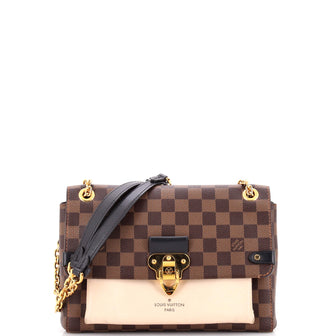 Louis Vuitton Vavin Handbag Damier with Leather PM